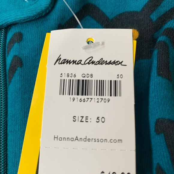 NWT HALLOWEEN KIDS HANNA ANDERSON ZIP UP SLEEPER “BLUE SPIDERS” SIZE 0-3 - Picture 10 of 15